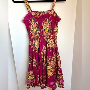 Pink floral dress